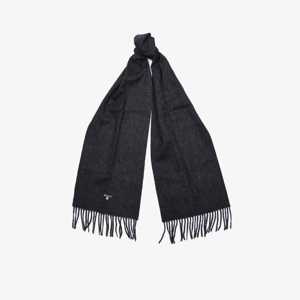 Barbour Plain Lambswool Scarf (Charcoal)