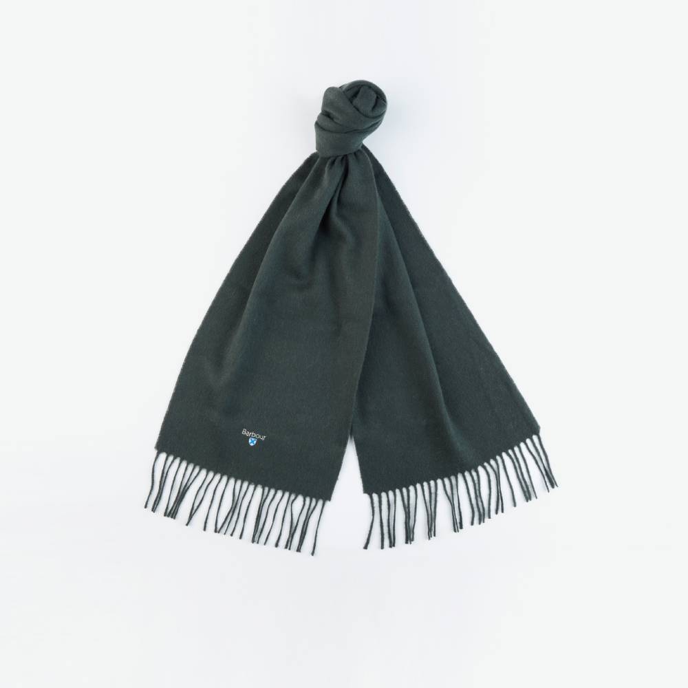 Barbour Plain Lambswool Scarf (Forest Green)