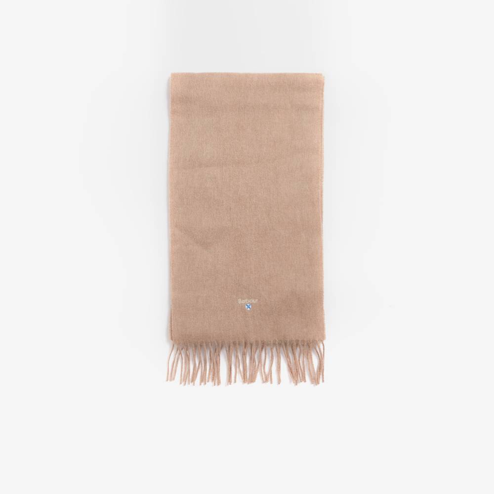 Barbour Plain Lambswool Scarf (Light Brown)