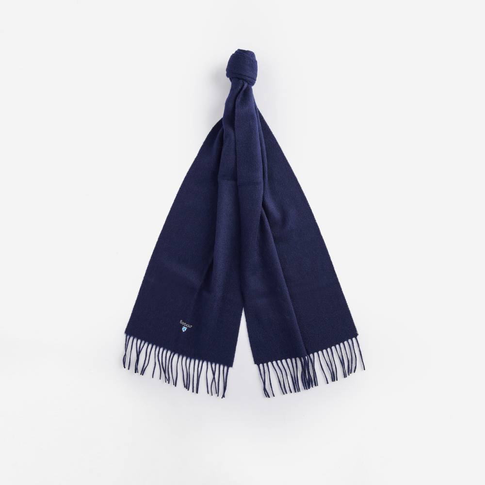 Barbour Plain Lambswool Scarf (Navy)