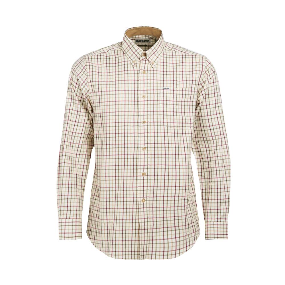 Barbour Sporting Tattersall Regular Men's Shirt (Red/Khaki)