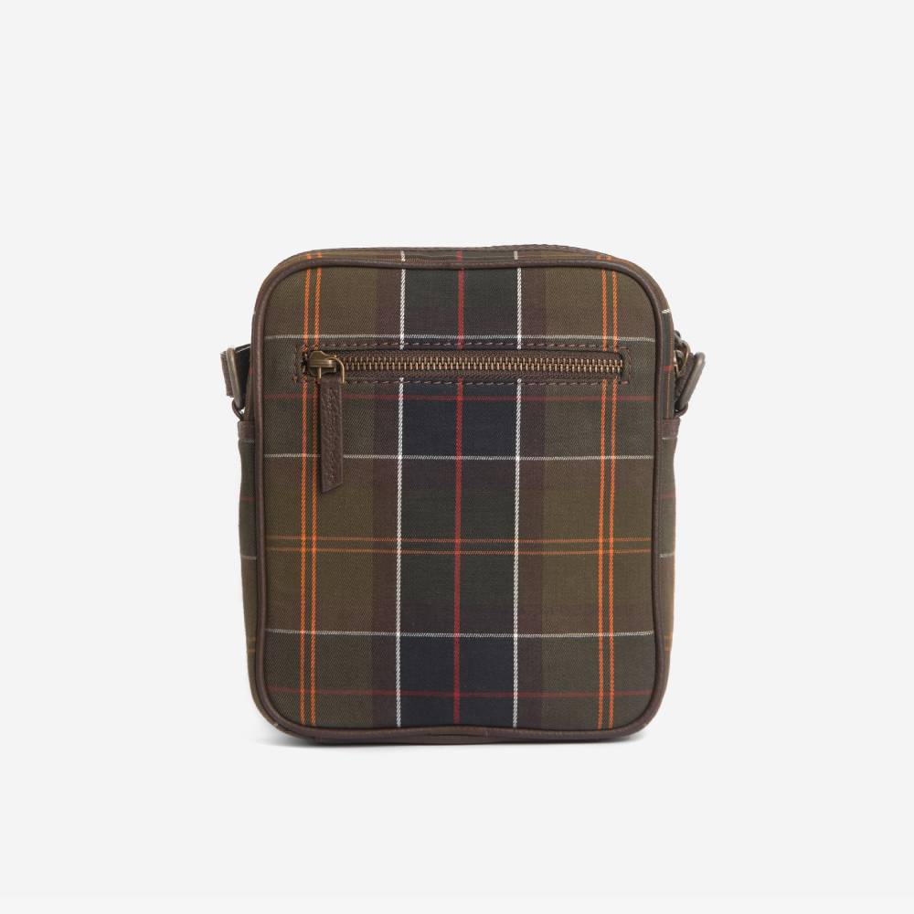 Barbour Tartan & Leather Crossbody Bag (Classic Tartan)