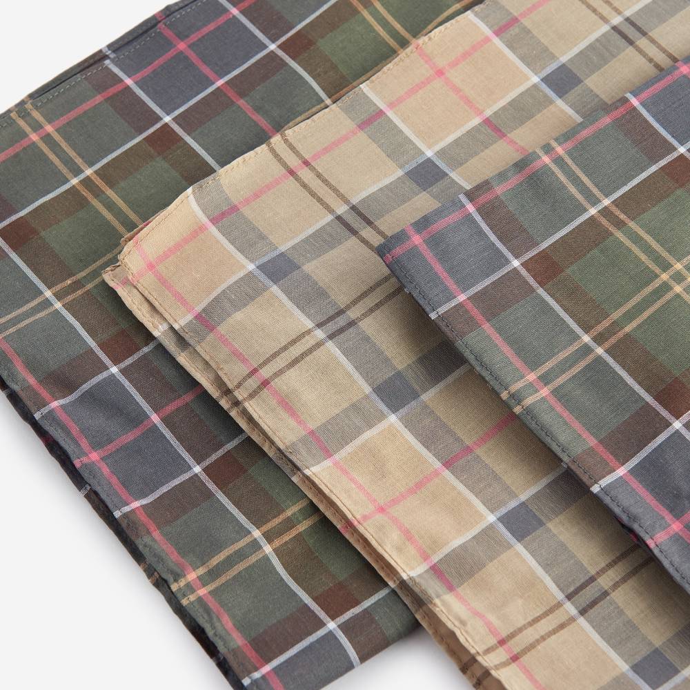 Barbour Tartan Handkerchiefs (Gift Box Sets)