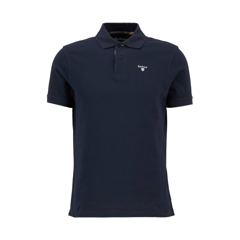 Tartan Pique Polo (Navy)