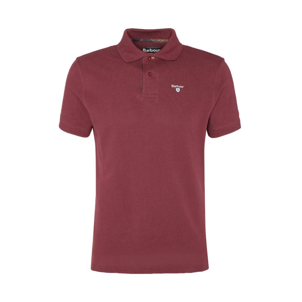Tartan Pique Polo (Ruby)