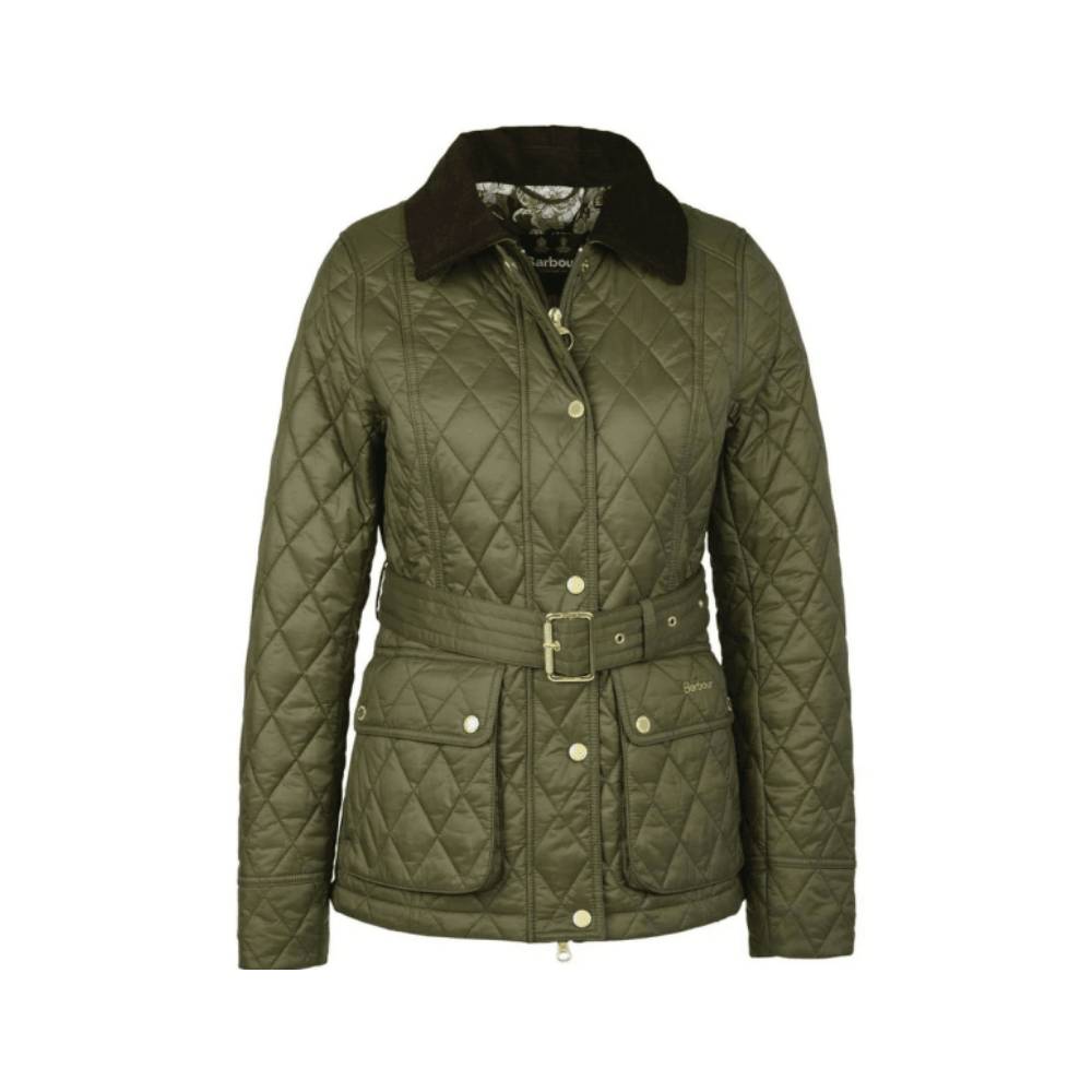 Barbour Trefoil Ladies Quilted Jacket (Olive)