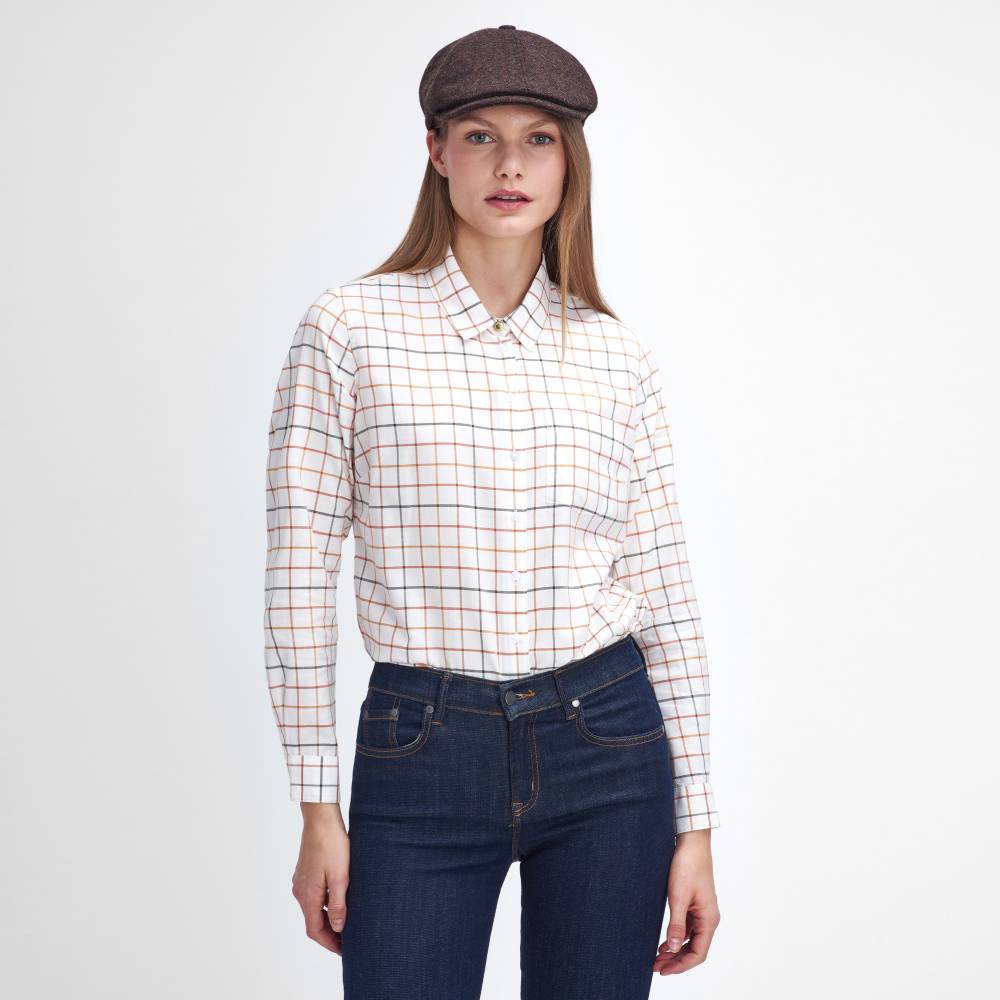 Women's Checked Shirt with Long Sleeves