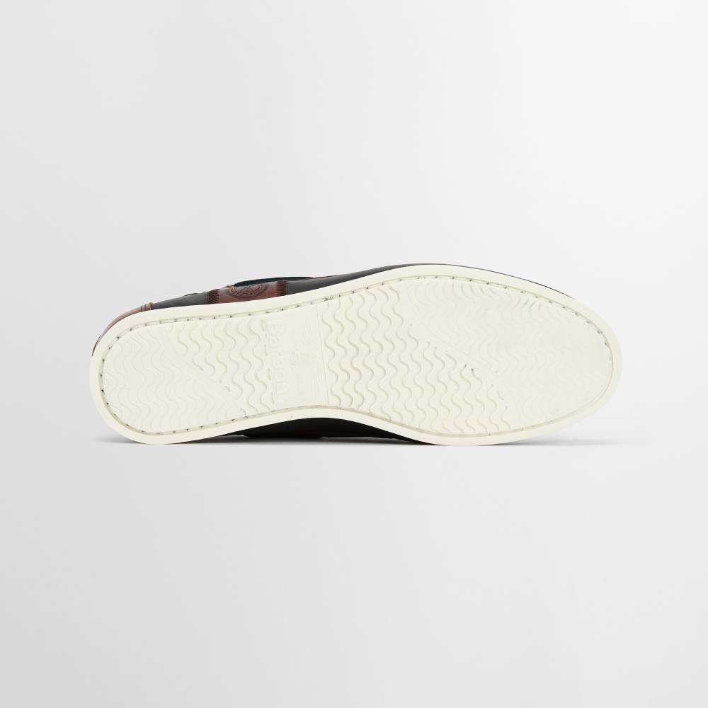 Barbour Wake Men's Boat Shoe (Navy/Brown)