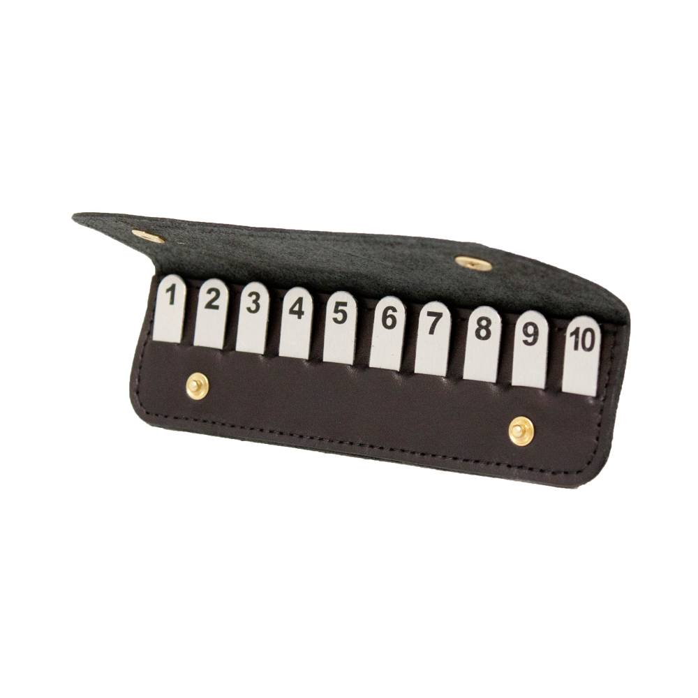 Bisley Position Finder in Leather Wallet