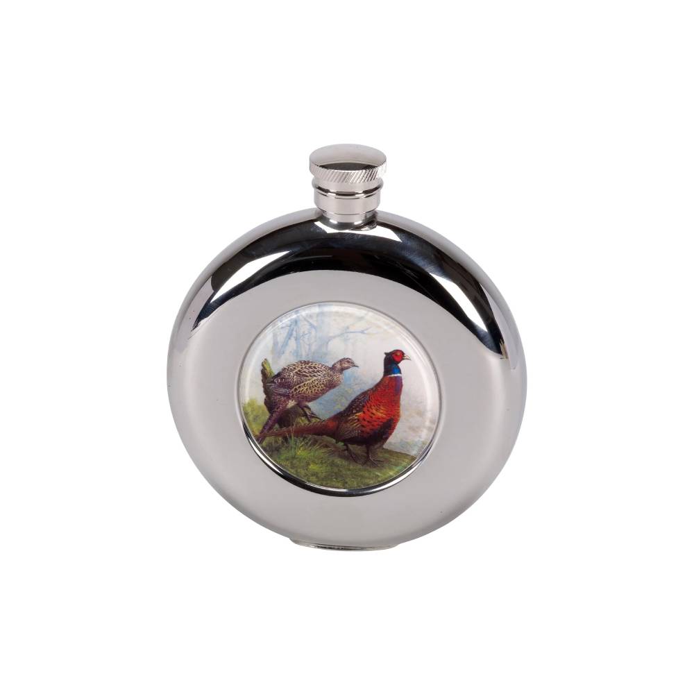 Bisley 4.5oz Round Stainless Steel Hip Flask