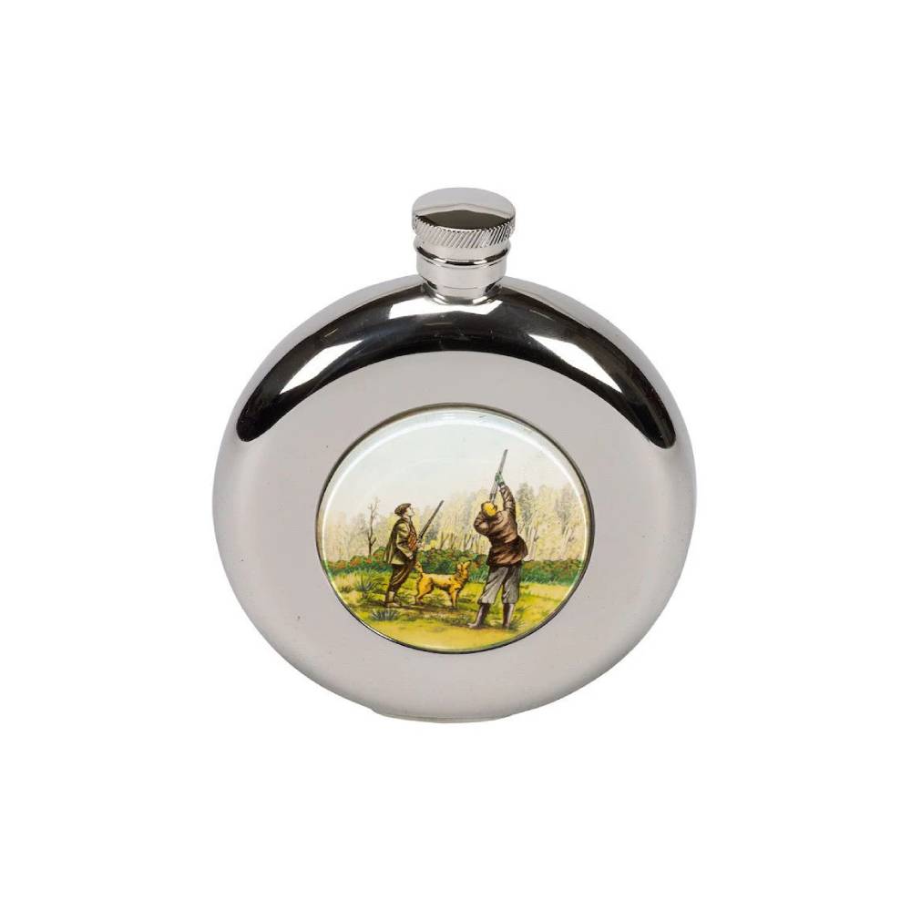Bisley 4.5oz Round Stainless Steel Hip Flask