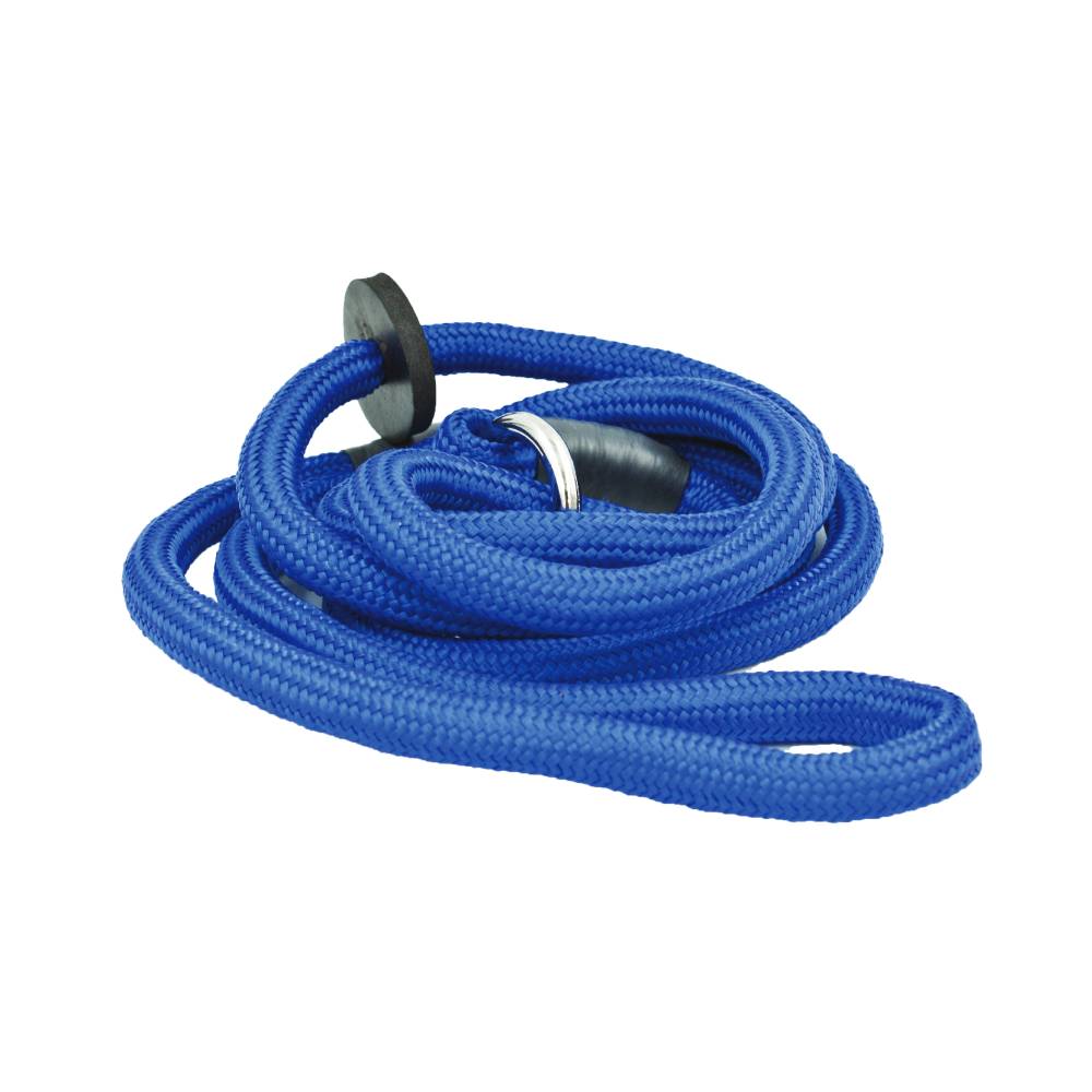 Blue Dog Lead with Adjustable Stopper