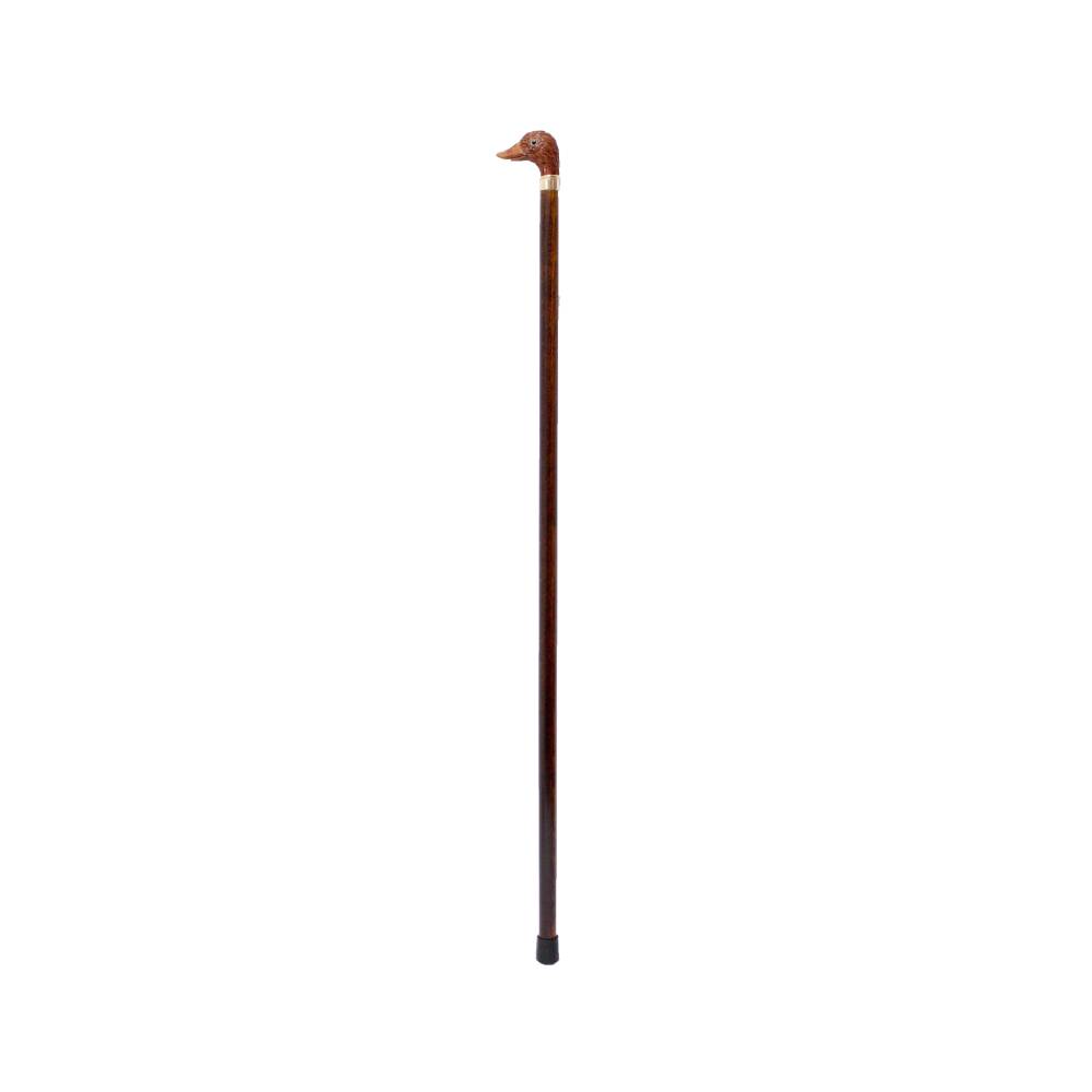 Beech Wood Walking Stick with Animal Head Design