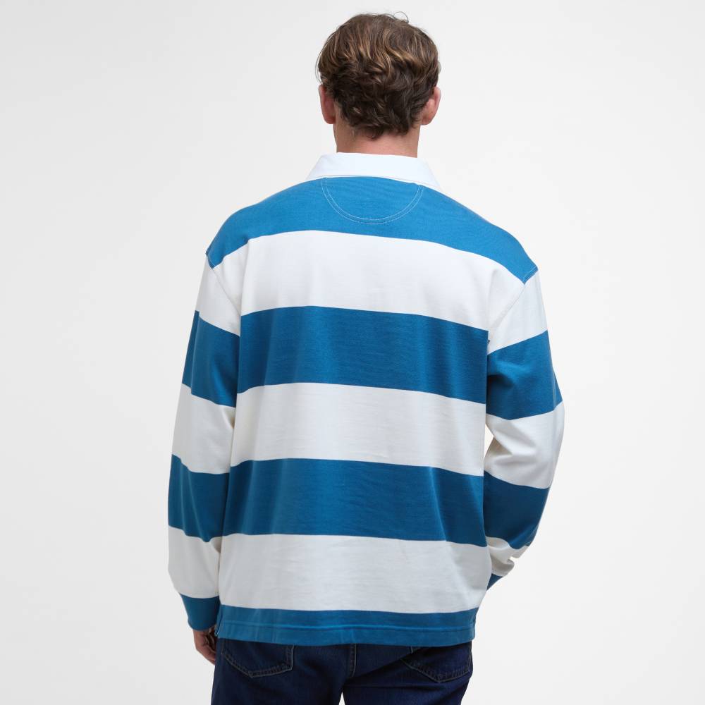 Striped Cotton Rugby Top for Men