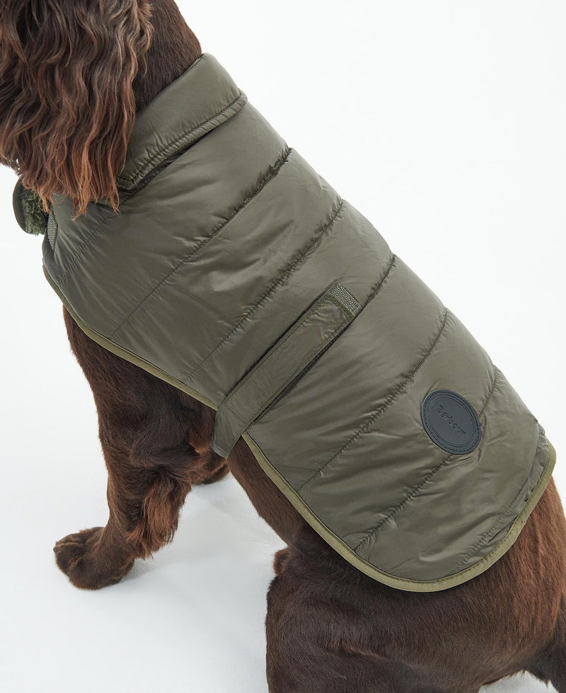 Barbour Baffle Quilt Dog Coat (Green)