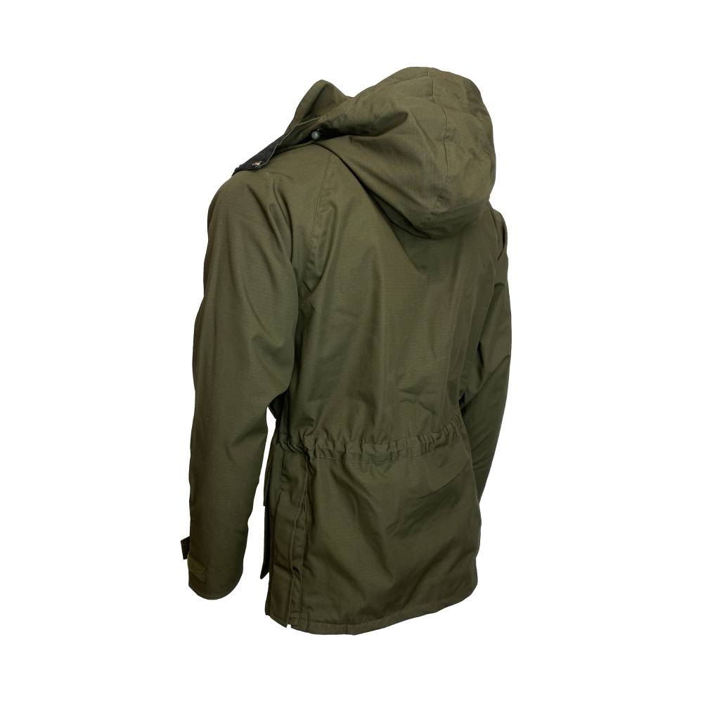 Green Fortis Waterproof Coat with Detachable Hood