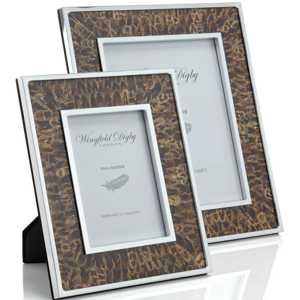 Hen Pheasant & Glass Photo Frame