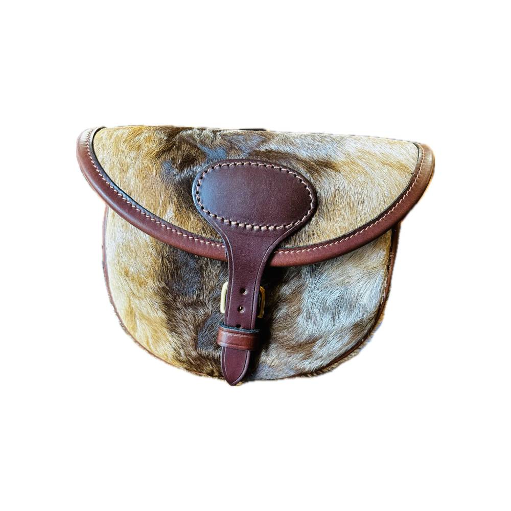 Handmade Red Hartebeest Cartridge Bag (Hair Skin)