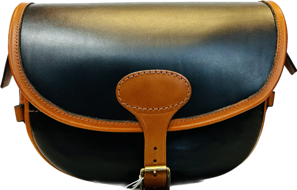 Handmade Leather Cartridge Bag (Black&Tan) 250 Shots