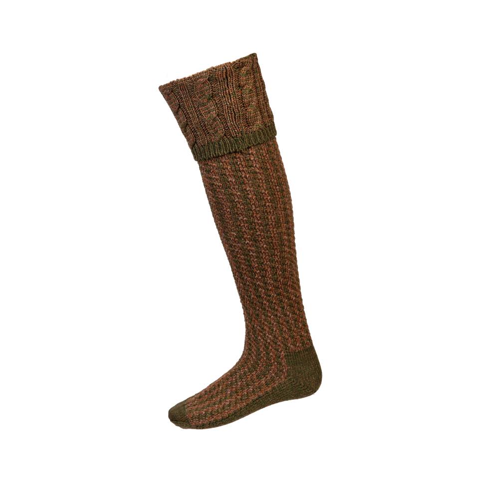 Brown and Rust Men's Shooting Socks