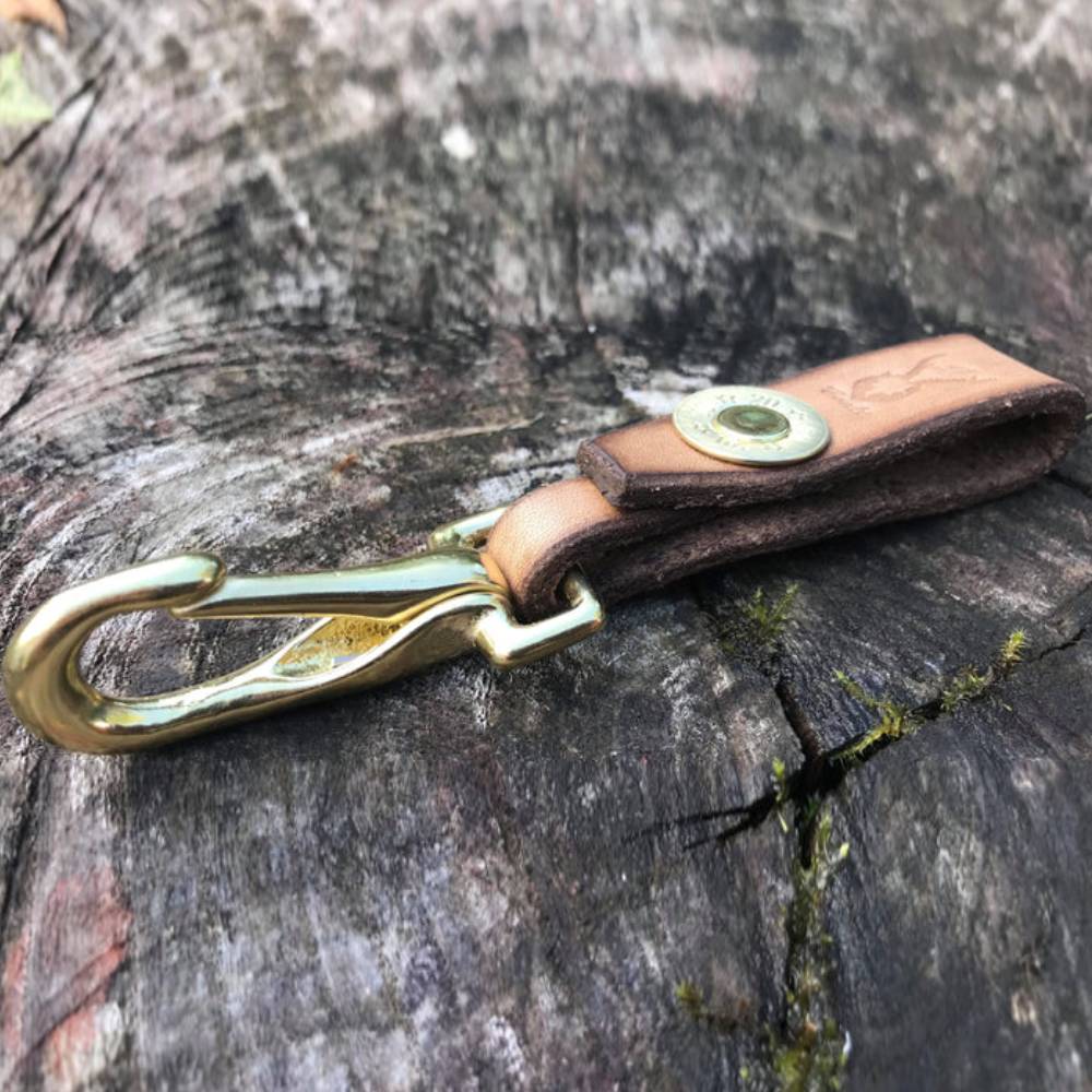 J Boult Designs Shotgun Cartridge Lanyard Keyring (Brass)