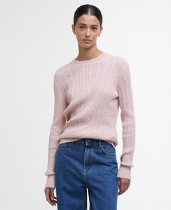 Barbour Hartland Crew Cable Knitted Jumper (Primrose)