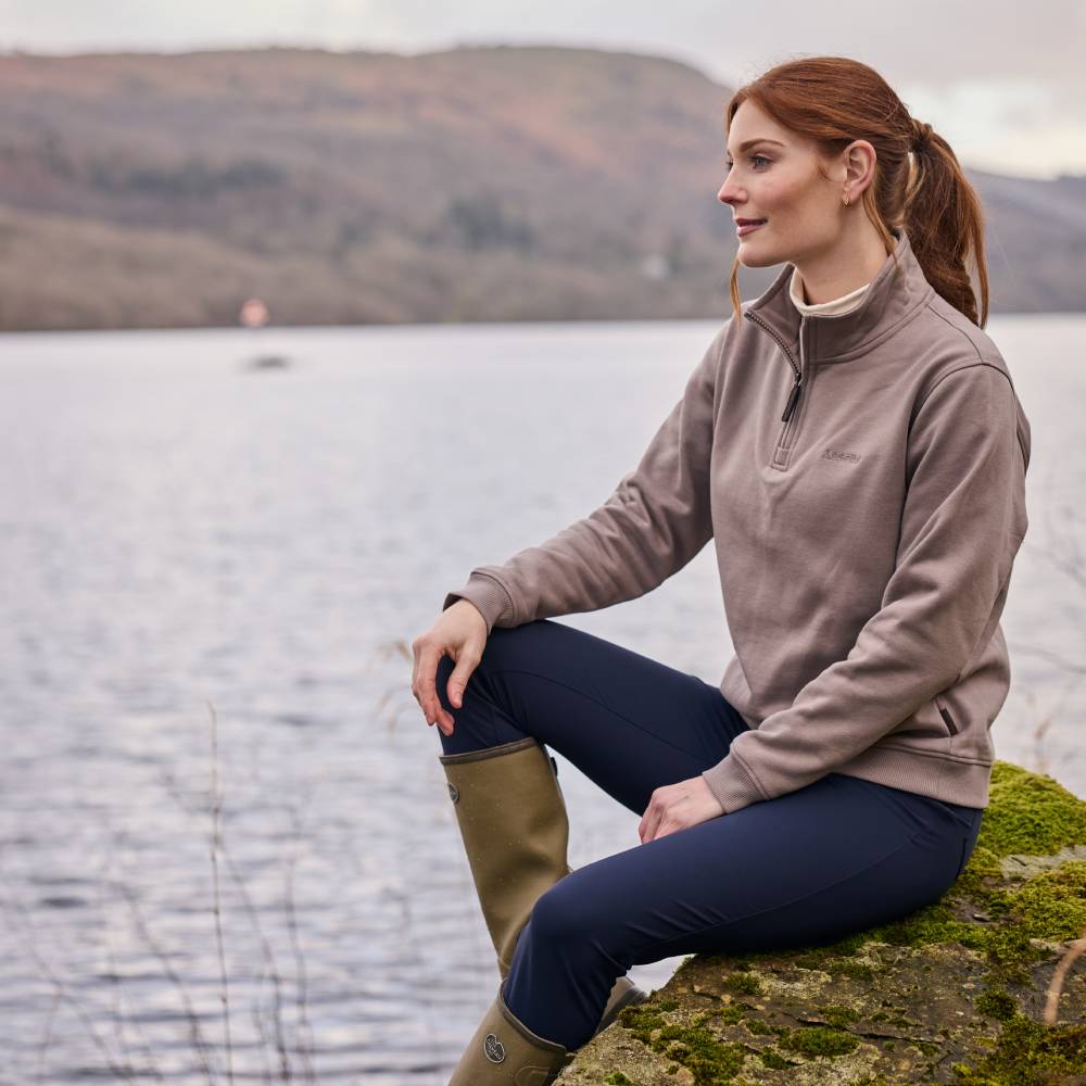 Mushroom Brown Sweatshirt for Ladies