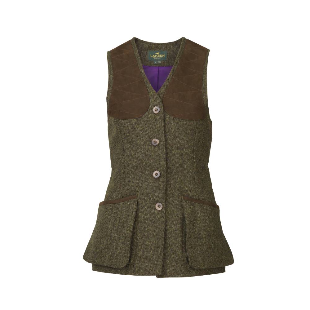 Green Shooting Vest for Ladies with Large Pockets