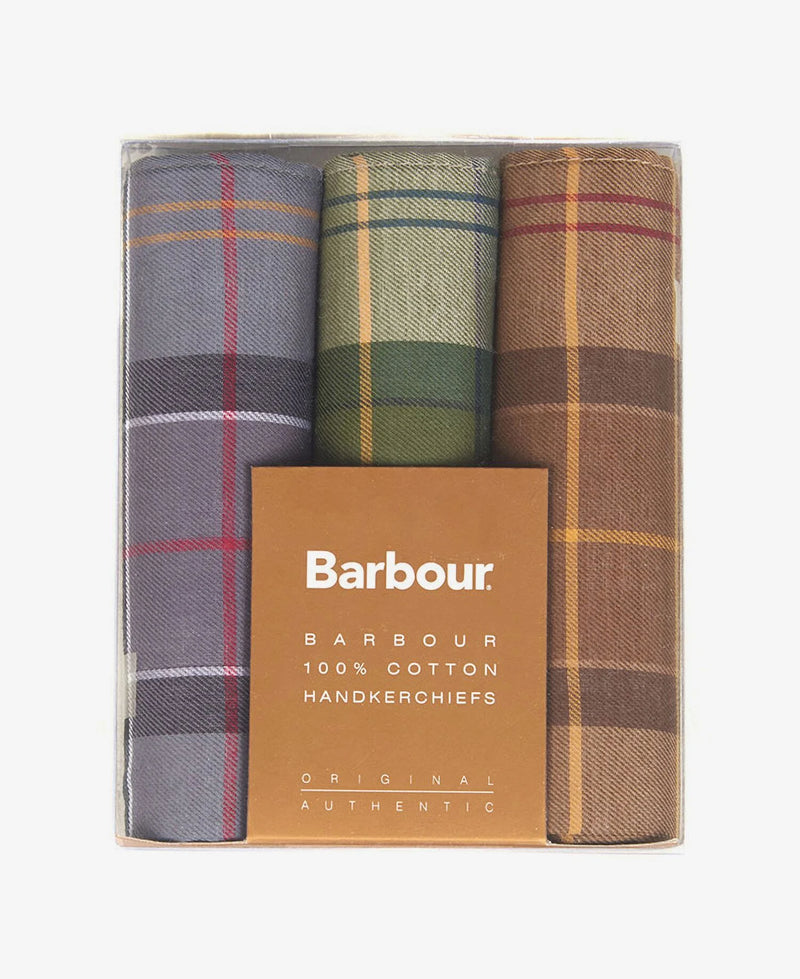 Barbour Tartan Handkerchiefs (Gift box sets)