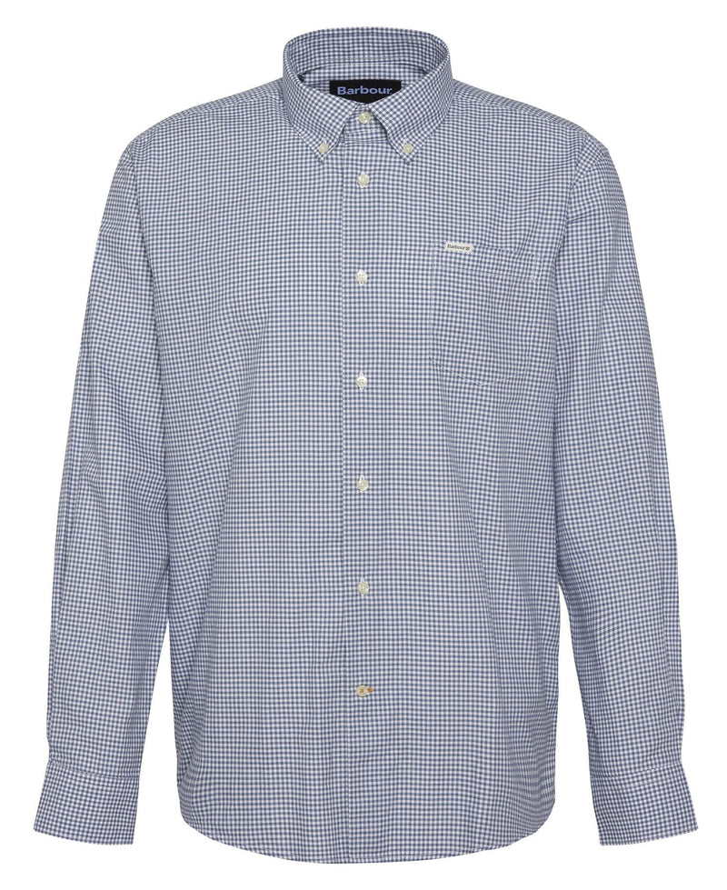 Barbour Finwell Gingham Tailored Fit Shirt (Sky)