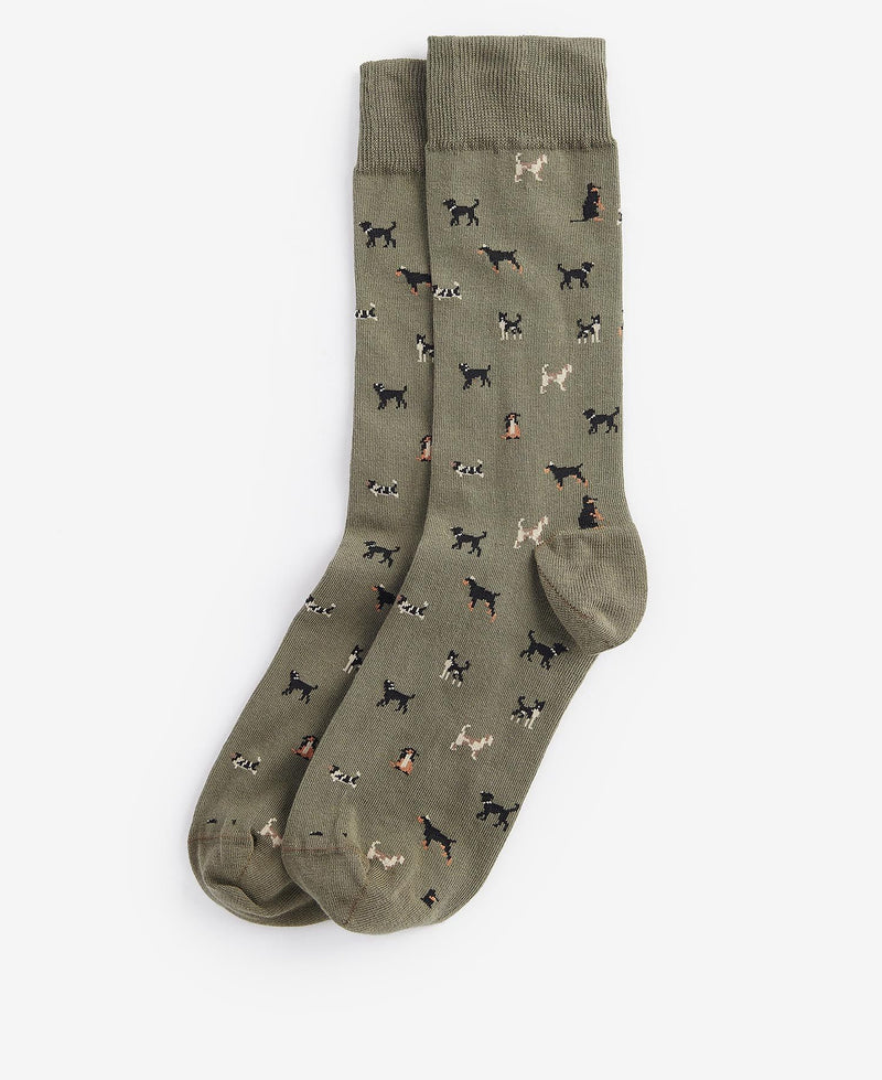 Barbour Mavin dog Sock (Olive)