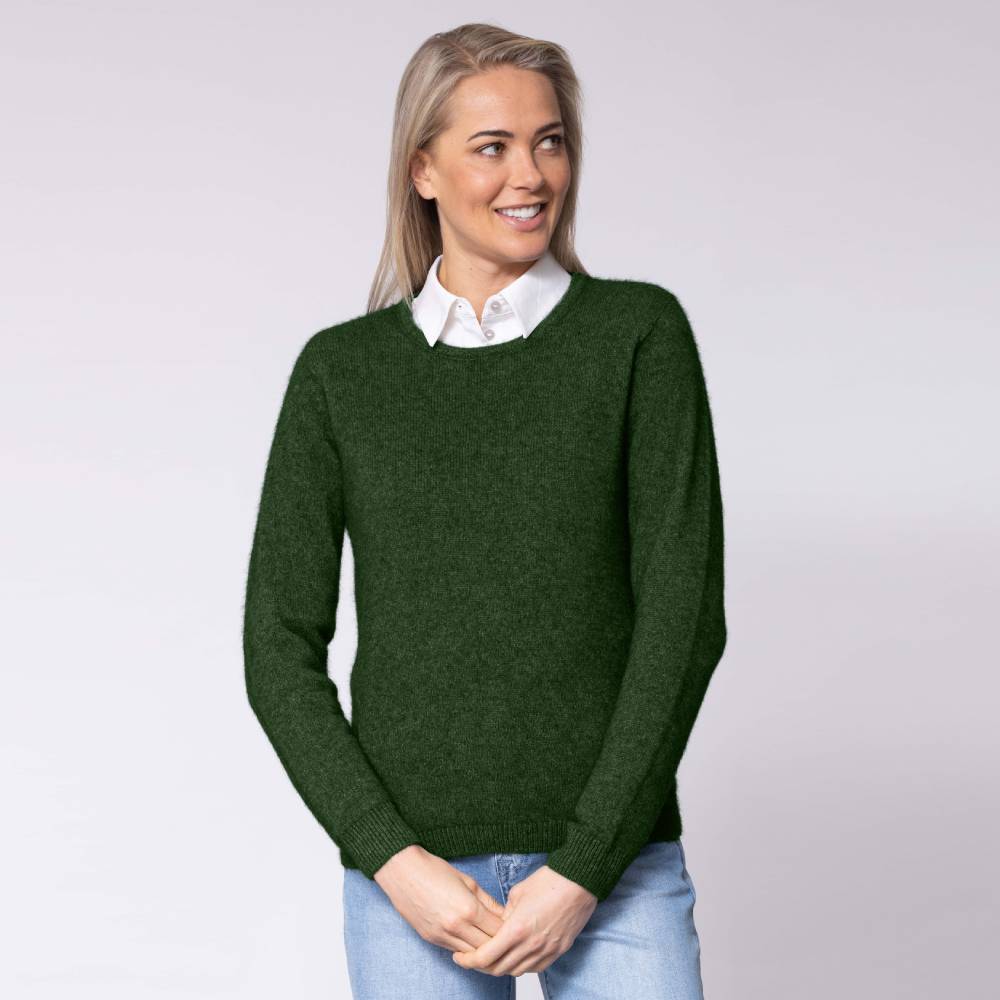 Possum Fur Jungle Green Jumper