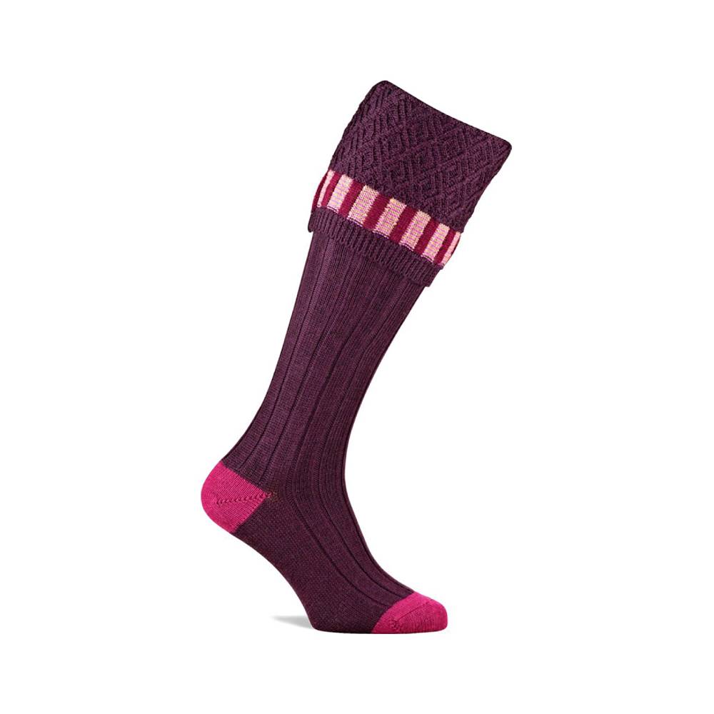 Pennine Bristol Shooting Sock (Burgundy)