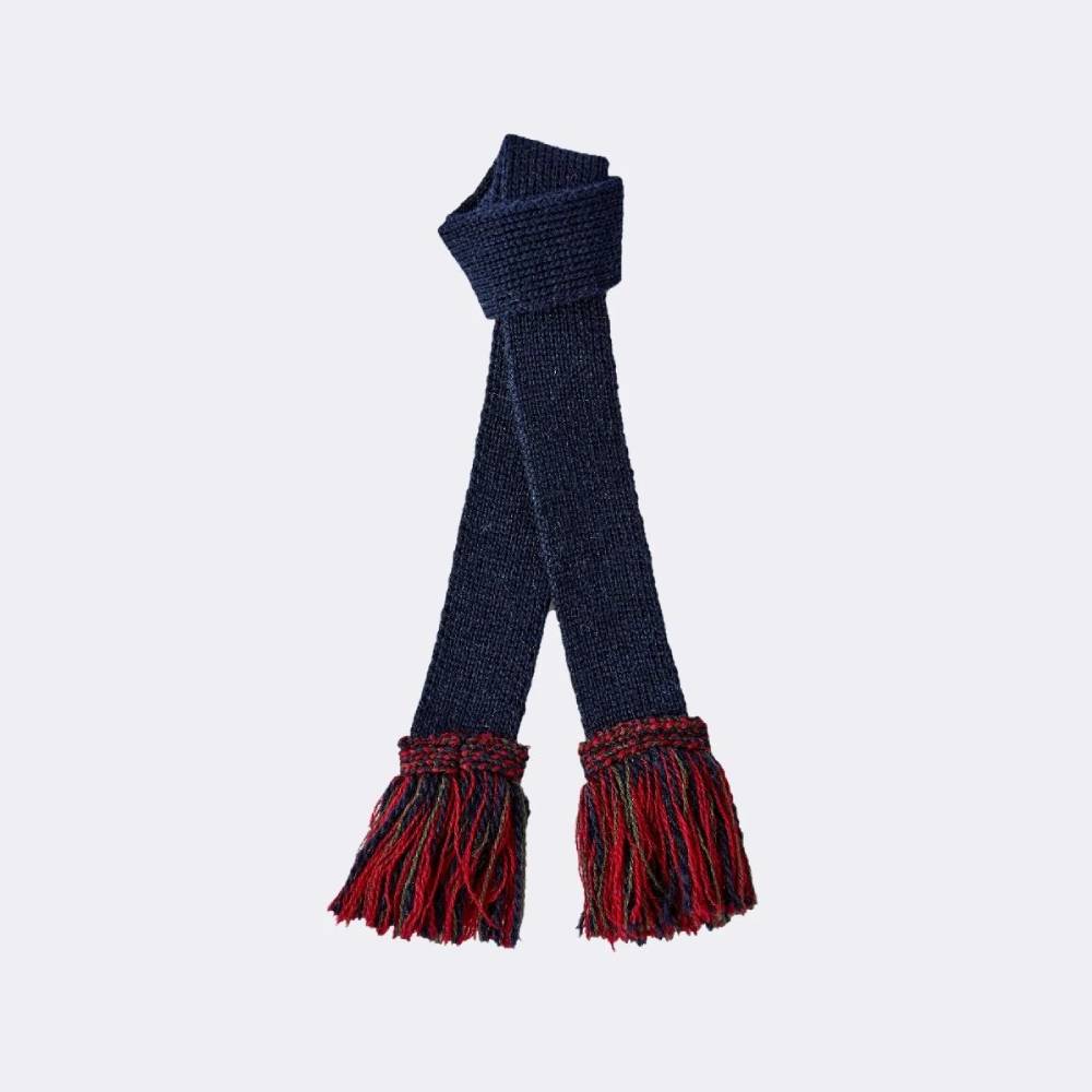 Pennine Merino Shooting Sock Garter (Mid Navy)