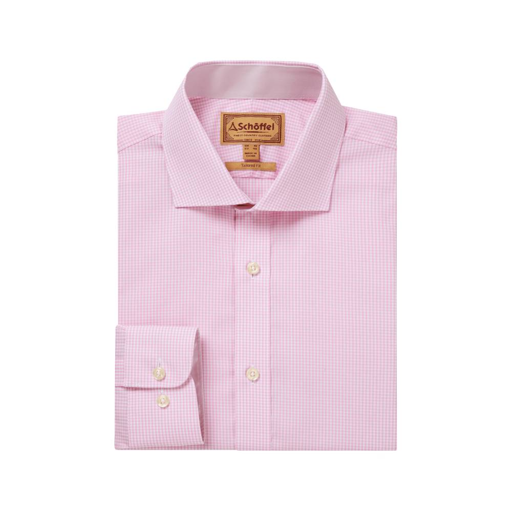 Pink and White Cotton Shirt for Men