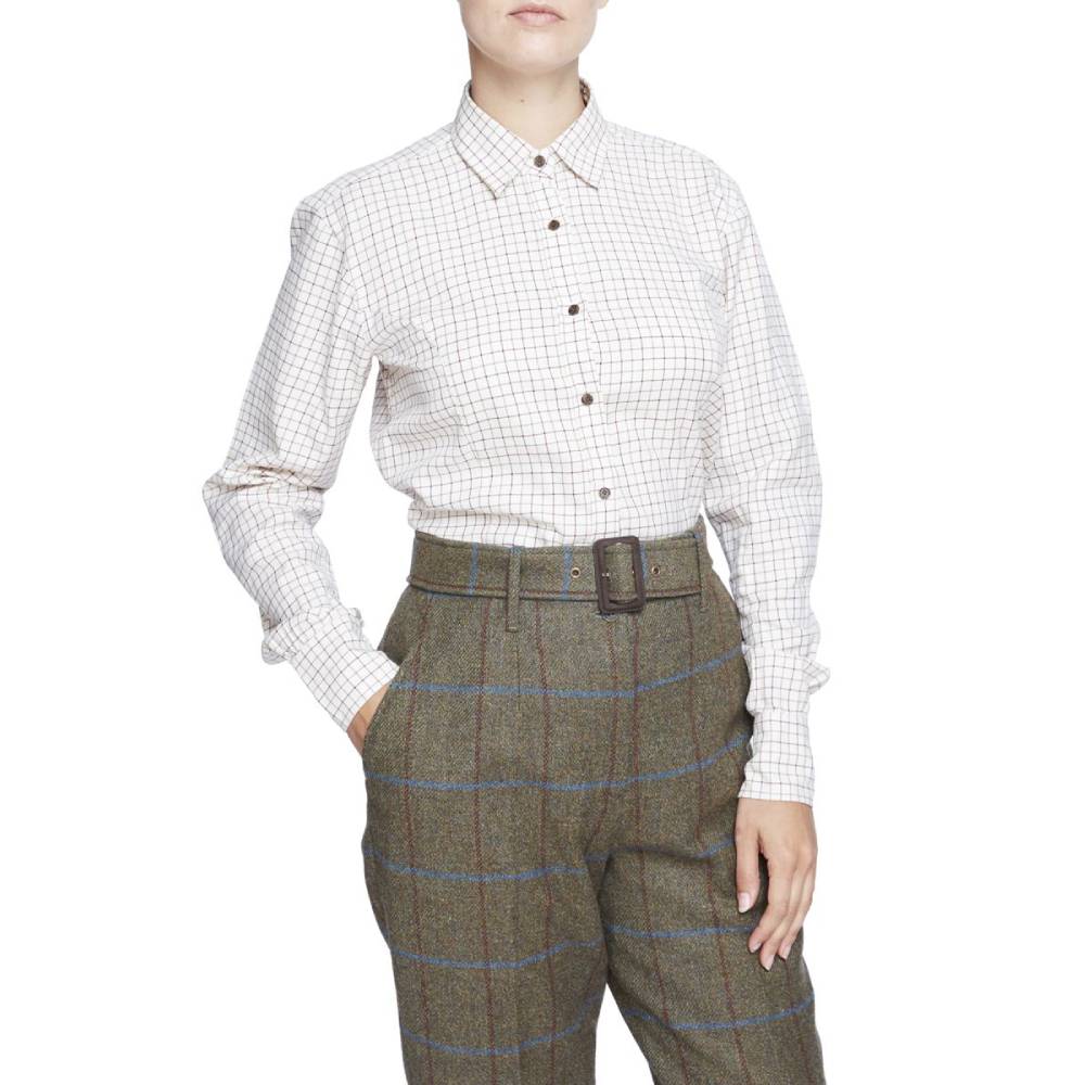 Purdey Tattersall Shirt (Khaki Green)