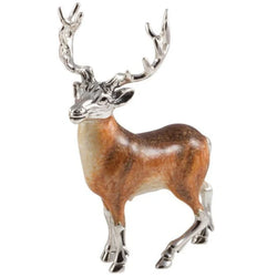 Saturno Silver & Enamel Stag