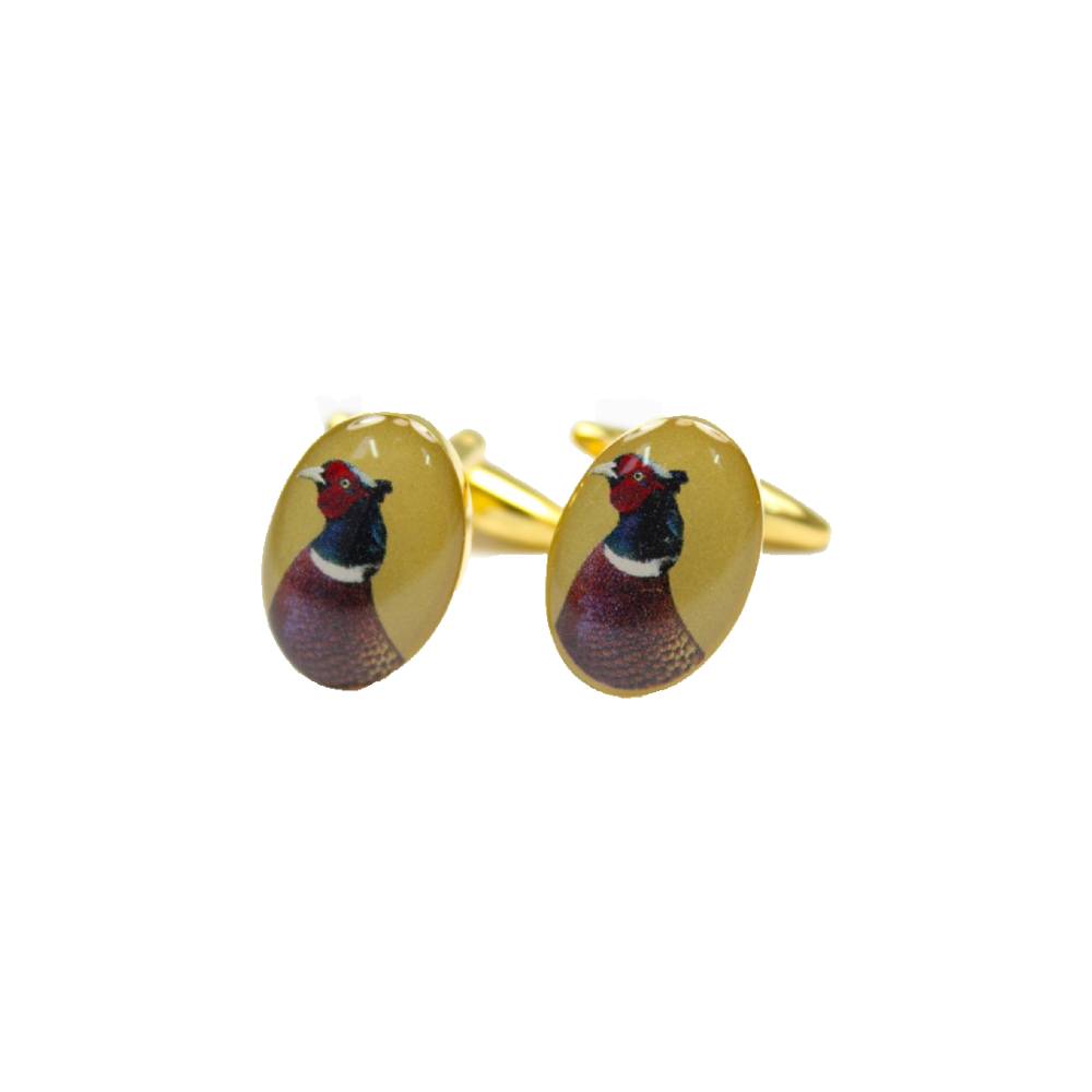 Pheasant Head Cufflinks