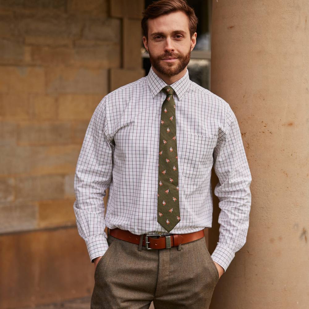 Ashford French Partridge Men's Silk Tie