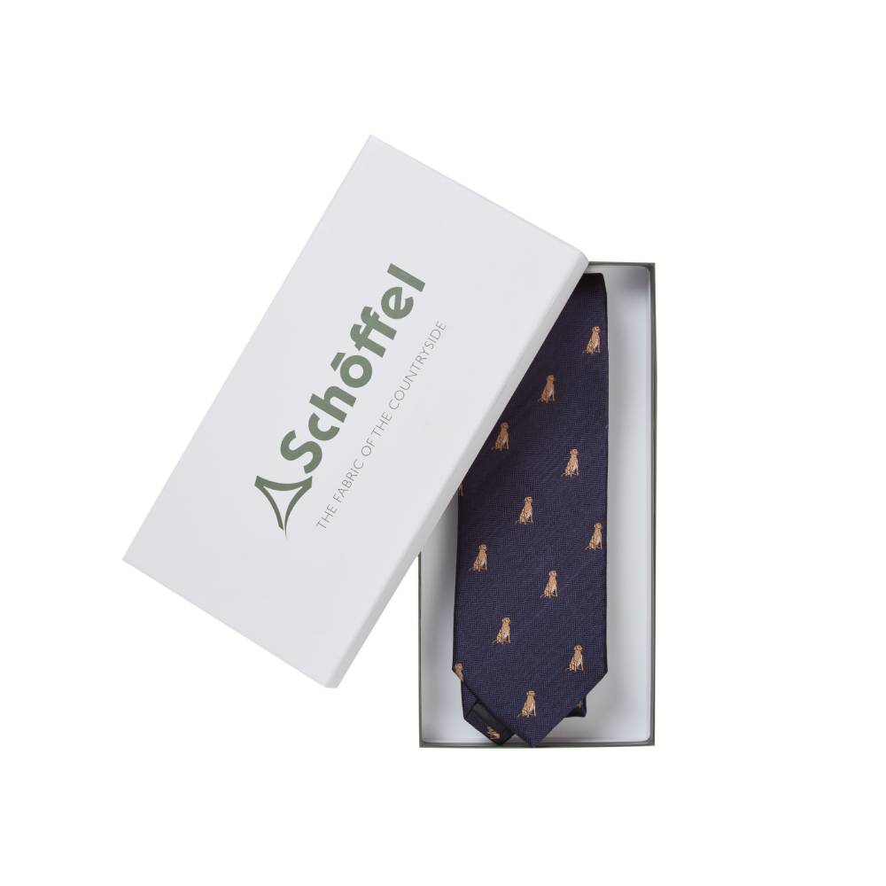 Navy Blue Tie for Men with Gift Box