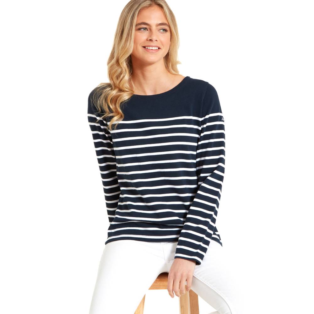 Schoffel Beauport Top (Navy Stripe)