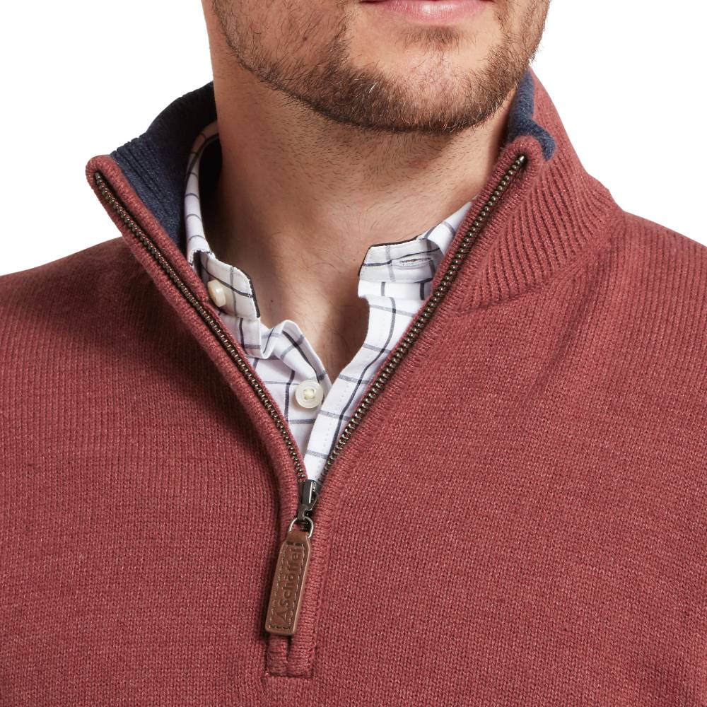 Men's Knit Sweater with 1/4 Zip