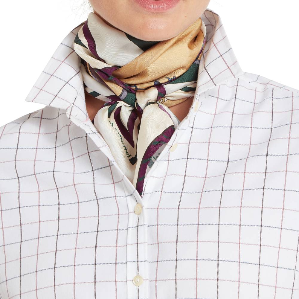 Peached Cotton Ladies Shirt with Check