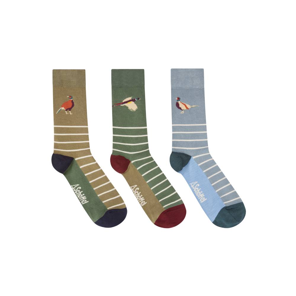 Bamboo Socks with Pheasant Designs