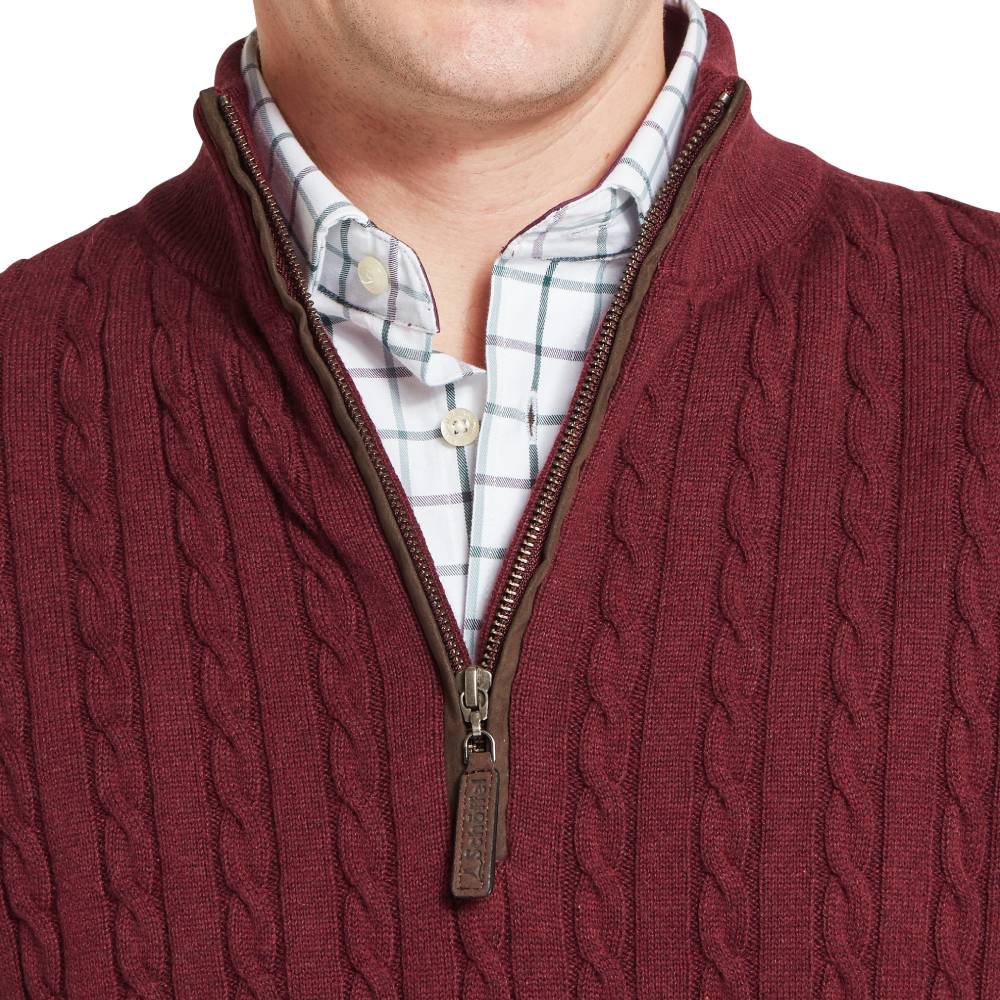 Quarter Zip Detail to Schoffel Calton Jumper
