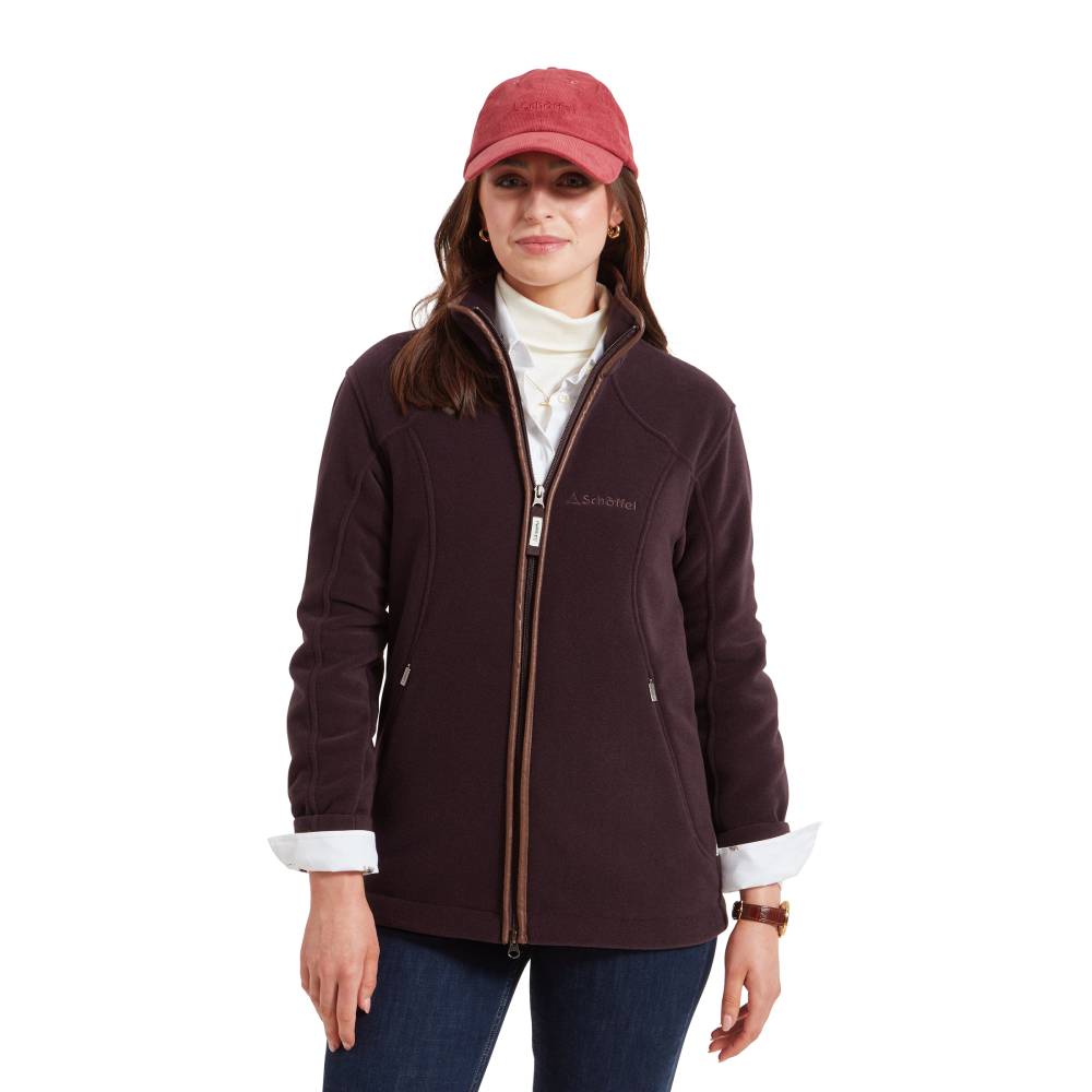 Burley Ladies Fleece Jacket in Port