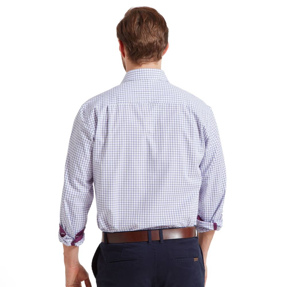 Purple Cotton Shirt in Classic Fit