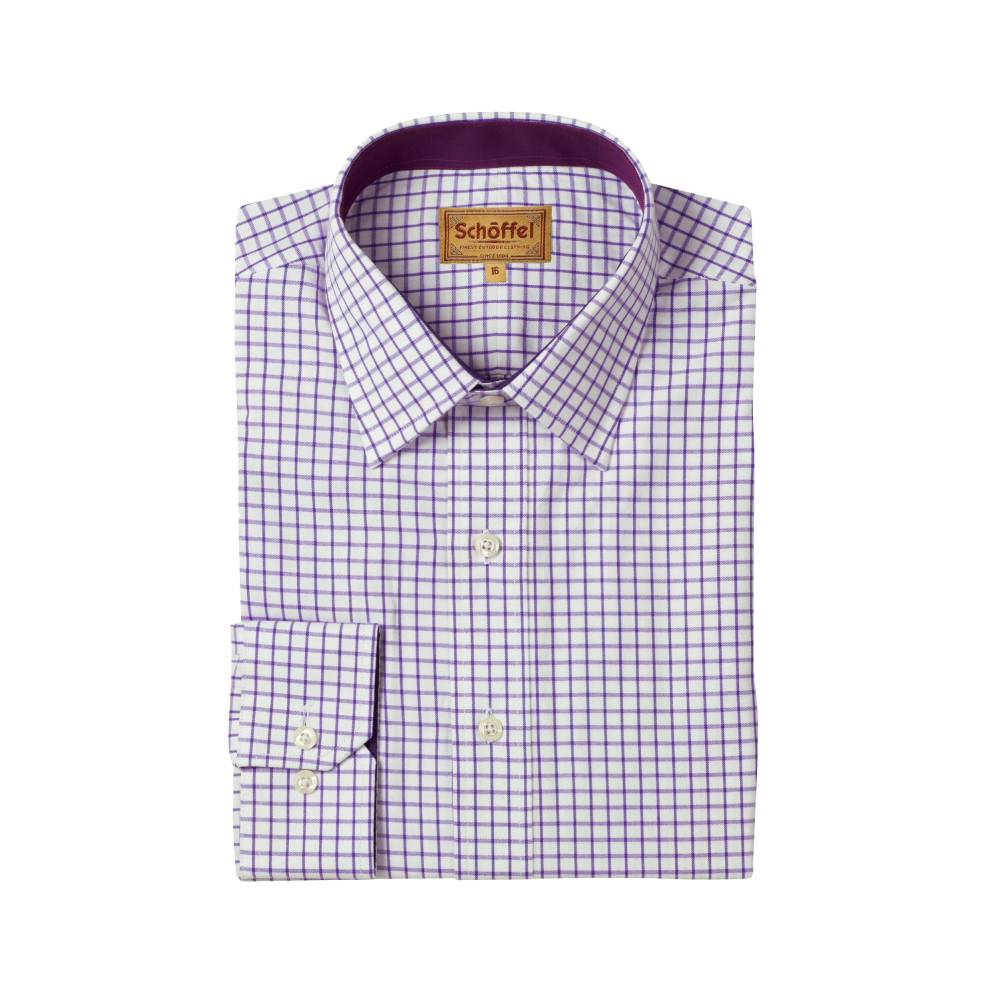 Purple Check Shirt for Men