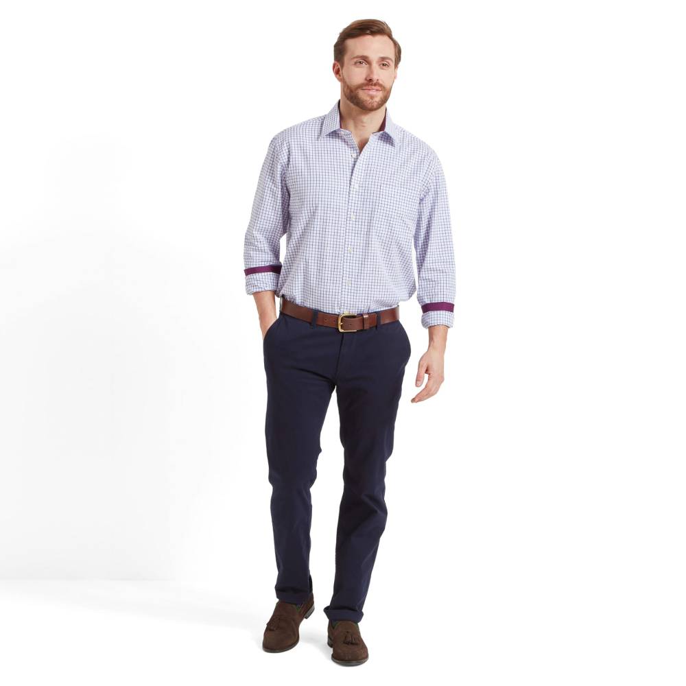 Cambridge Shirt in Purple from Schoffel