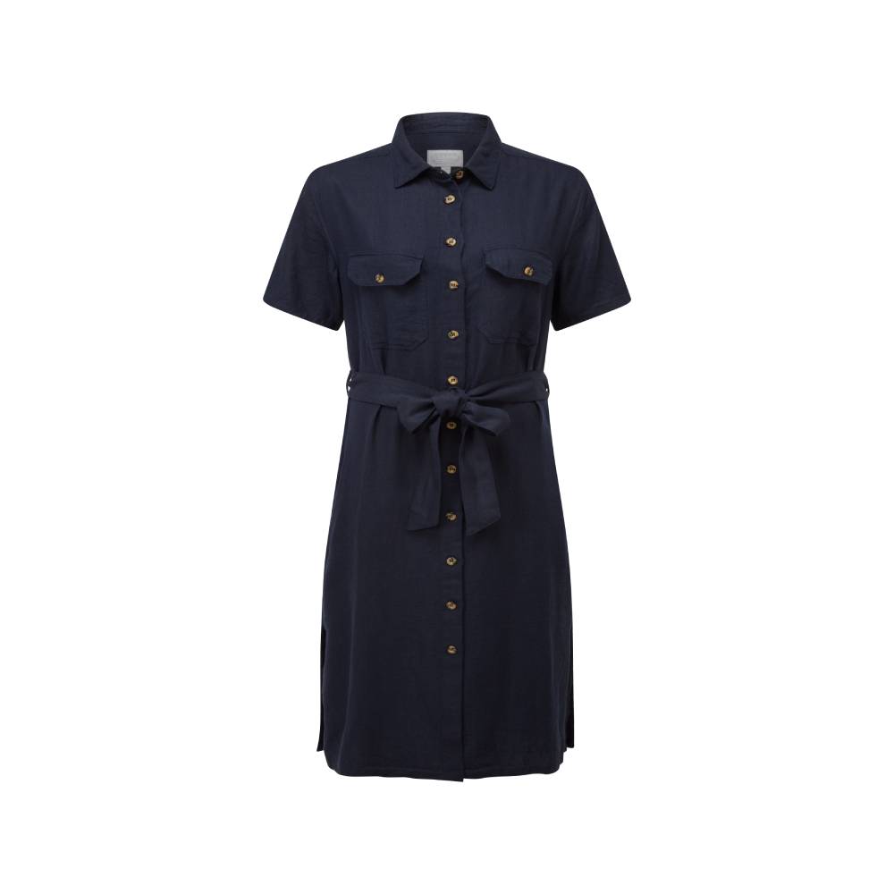 Schoffel Daisy Linen Dress (Navy)